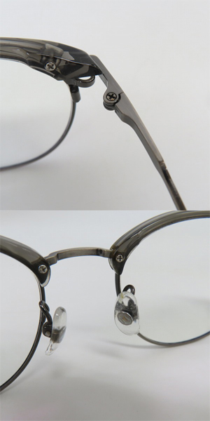 実際に弊社で買取させて頂いた999.9/フォーナインズ Titanium ブロー  M-66 アイウエア/メガネフレームの画像 4枚目