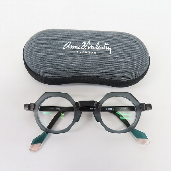 実際に弊社で買取させて頂いたANNE ET VALENTIN/アンバレンタイン メガネフレーム RAW3 20A14の画像 9枚目