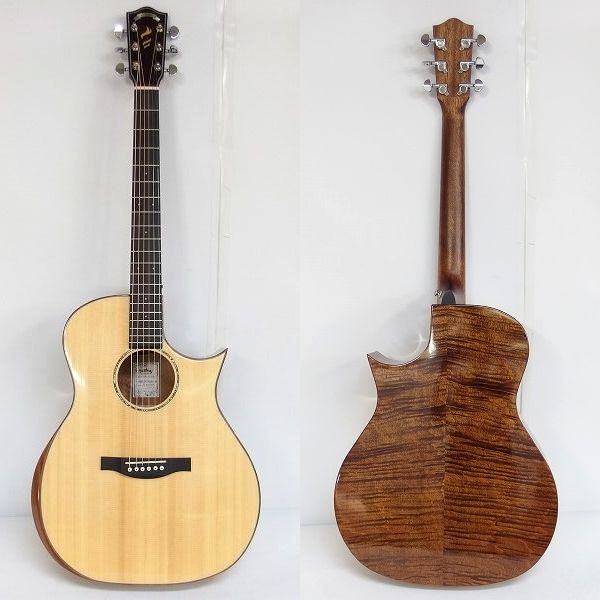 実際に弊社で買取させて頂いた★【難有り】Headway/ヘッドウェイ HGAF-5100SE/FMY-C NA エレアコ/アコースティックギター ギグケース付の画像 2枚目