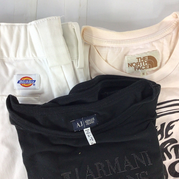 実際に弊社で買取させて頂いた【おまとめ品/未使用含む】THE NORTH FACE/ARMANI JEANS/ディッキーズ 等 メンズ レディース パンツ シャツ カットソー 他の画像 1枚目