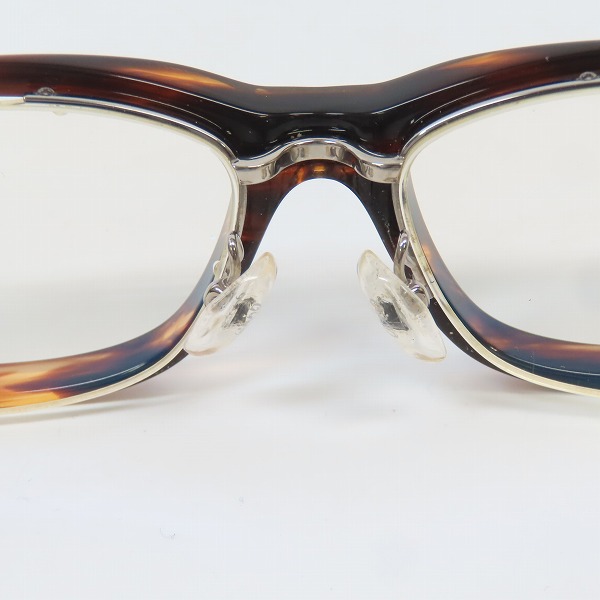 実際に弊社で買取させて頂いた999.9/フォーナインズ 度入り ネオプラスチックフレーム メガネ/アイウェア デミ柄 NP-58 646の画像 4枚目