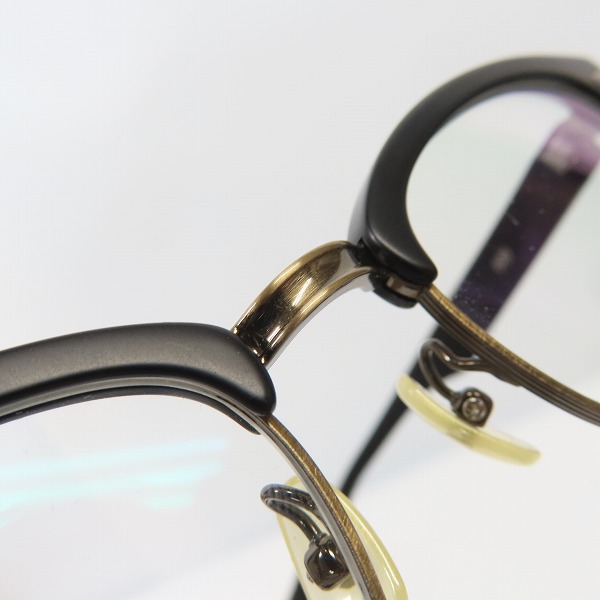 実際に弊社で買取させて頂いた999.9/フォーナインズ 度入り ミックスフレーム 眼鏡/メガネ/アイウェア M-17 9103 16Lの画像 7枚目