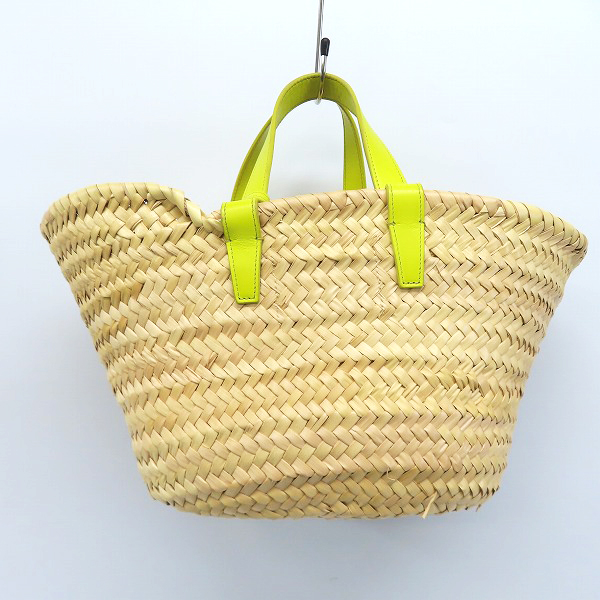 実際に弊社で買取させて頂いたCELINE/セリーヌ 22SS ティーン トリオンフ クラシックパニエ カゴバッグ アニス 194002CGG.11ANの画像 1枚目