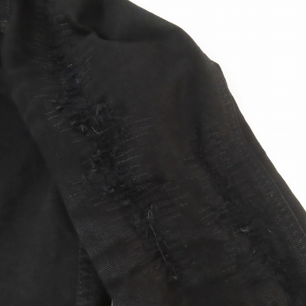 実際に弊社で買取させて頂いた【JPタグ】Dior homme/ディオールオム 17SS デストロイ ダメージ加工 デニムジャケット 763C437T003X/44の画像 6枚目
