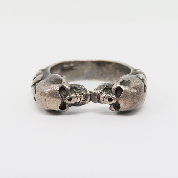 実際に弊社で買取させて頂いたCRAZY PIG/クレイジーピッグ ツインスカルリング 16.5号の画像 1枚目