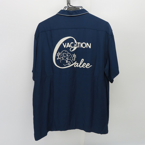 実際に弊社で買取させて頂いたCALEE/キャリー レーヨン 刺繍 オープンカラー 半袖シャツ /Lの画像 1枚目