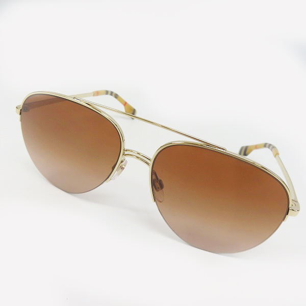 実際に弊社で買取させて頂いたBURBERRY/バーバリー ティアドロップサングラス チェック B3113