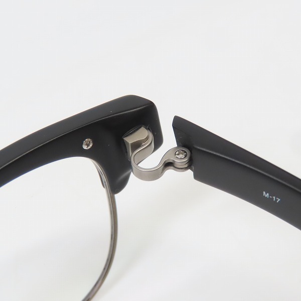 実際に弊社で買取させて頂いた999.9/フォーナインズ 度入り ミックスフレーム 眼鏡/メガネ/アイウェア M-17 9103 16Lの画像 5枚目