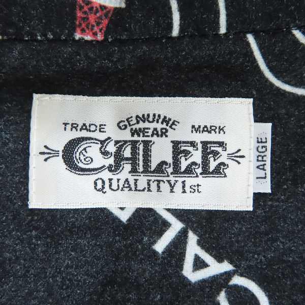 実際に弊社で買取させて頂いた【未使用】CALEE/キャリー 東京タワー 総柄コットンシャツ CL-21SS001T/Lの画像 2枚目