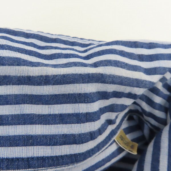 実際に弊社で買取させて頂いたBelesto × Matteucci × EDIFICE/ベレスト×マテウッチ×エディフィス ストライプ柄シャツ/40の画像 7枚目