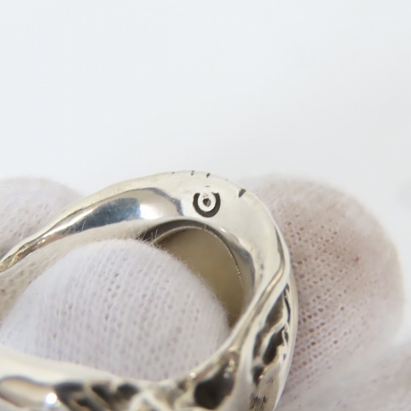 実際に弊社で買取させて頂いたALEX STREETER/アレックスストリーター エンジェルハートリング リングオブファイア K18ゴールドスター/19号の画像 6枚目