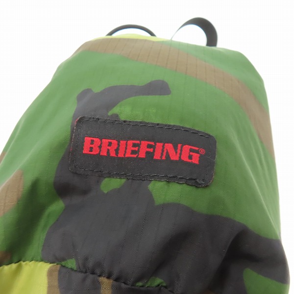 実際に弊社で買取させて頂いたBRIEFING/ブリーフィング DUAL DRAWSTRING POUCH リバーシブル 巾着バッグの画像 7枚目