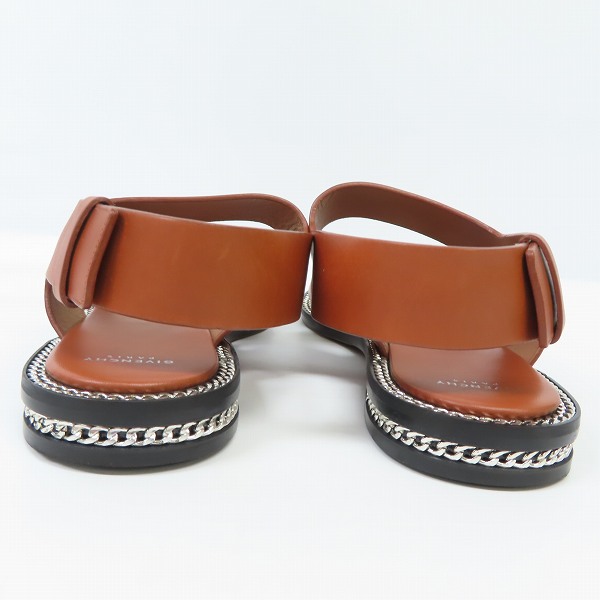 実際に弊社で買取させて頂いたGIVENCHY/ジバンシィ レザー チェーンデザイン サンダル の画像 1枚目