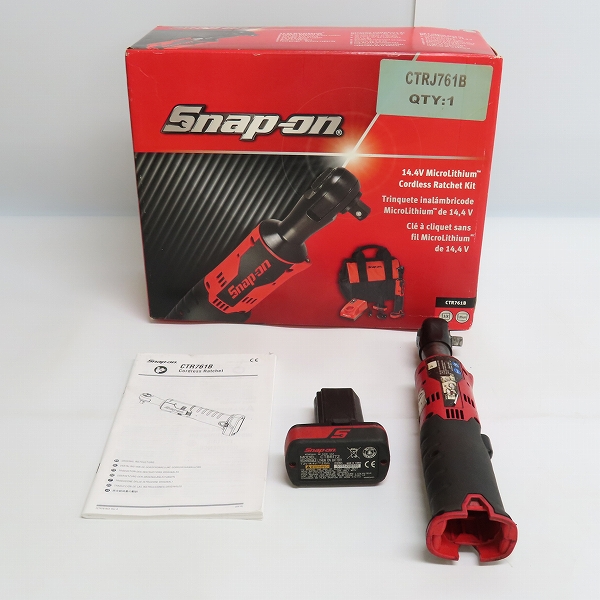 実際に弊社で買取させて頂いたsnap-on/スナップオン 3/8 コードレスラチェット CTRJ761Bの画像 8枚目