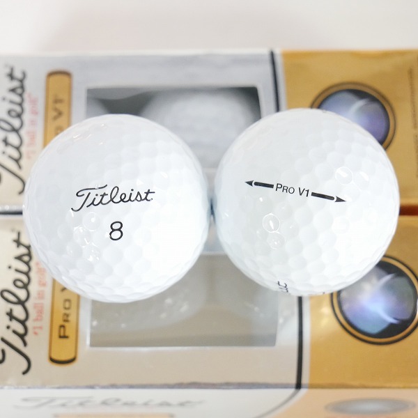実際に弊社で買取させて頂いた【未使用】Titleist/タイトリスト PRO V1 ゴルフボール 2ダースの画像 2枚目