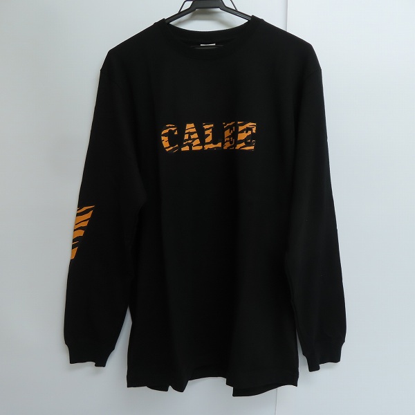 実際に弊社で買取させて頂いた【未使用】CALEE/キャリー Tiger pattern logo L/S t-shirt タイガーロゴ Tシャツ CL-22SS003/Lの画像 1枚目