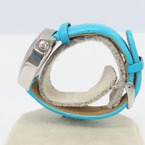 実際に弊社で買取させて頂いたPaul Smith/ポールスミス AUTOMATATIC 自動巻き スクエア文字盤 アナログ腕時計 ブルー/6628-664639の画像 1枚目