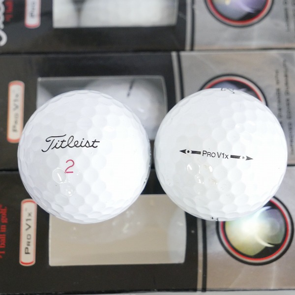 実際に弊社で買取させて頂いた【未使用】Titleist/タイトリスト PRO V1X ゴルフボール 1.5ダースの画像 1枚目
