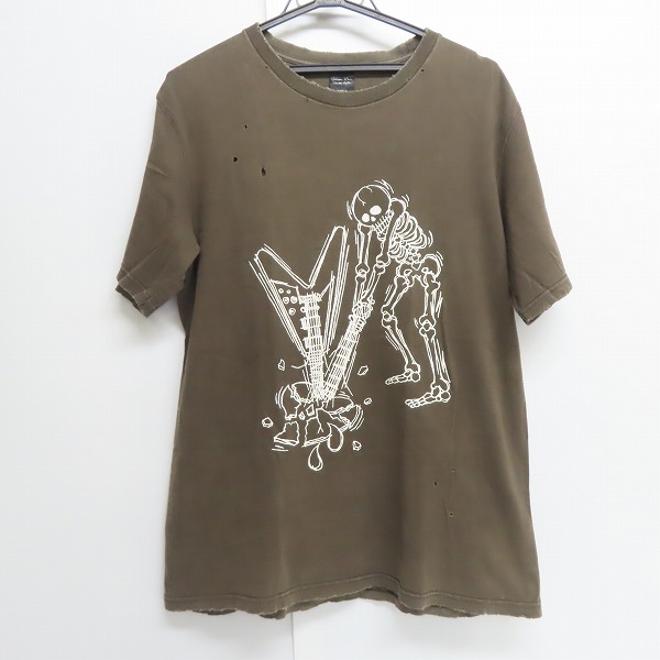 実際に弊社で買取させて頂いたNUMBER (N)INE/ナンバーナイン ダメージ加工 ギター スカル クラッシュ Tシャツ/カットソー 3