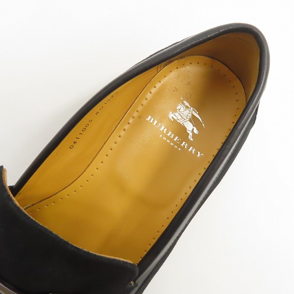 実際に弊社で買取させて頂いたBURBERRY/バーバリー レザーローファーシューズ/BU1372/25.5の画像 4枚目