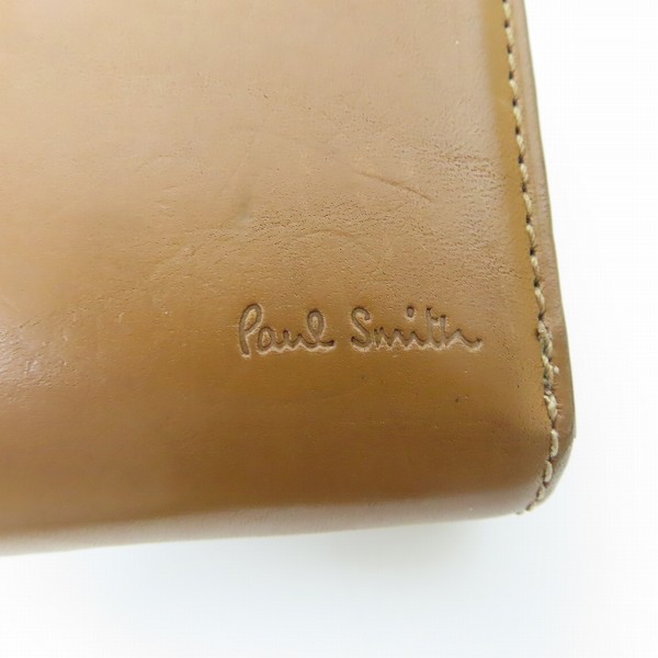 実際に弊社で買取させて頂いたPaulSmith/ポールスミス レザー ラウンドファスナー ウォレット/財布の画像 5枚目