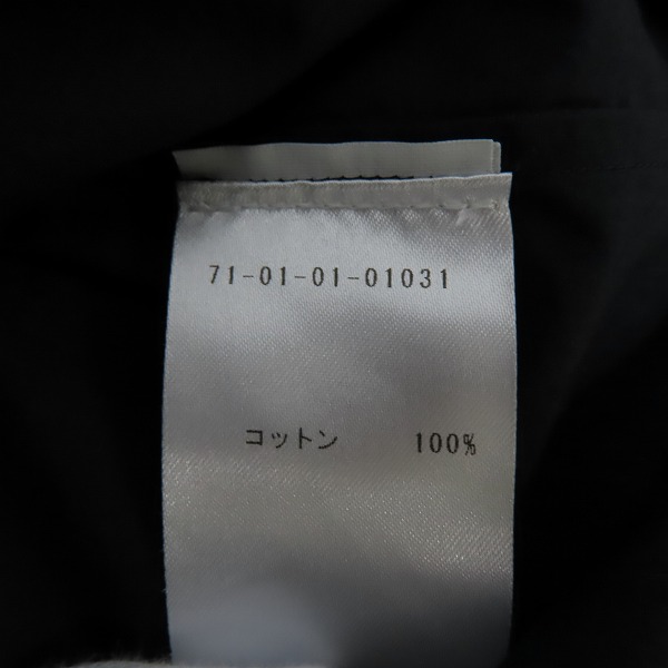 実際に弊社で買取させて頂いたDries Van Noten/ドリスヴァンノッテン 長袖シャツ ブラック/36の画像 3枚目