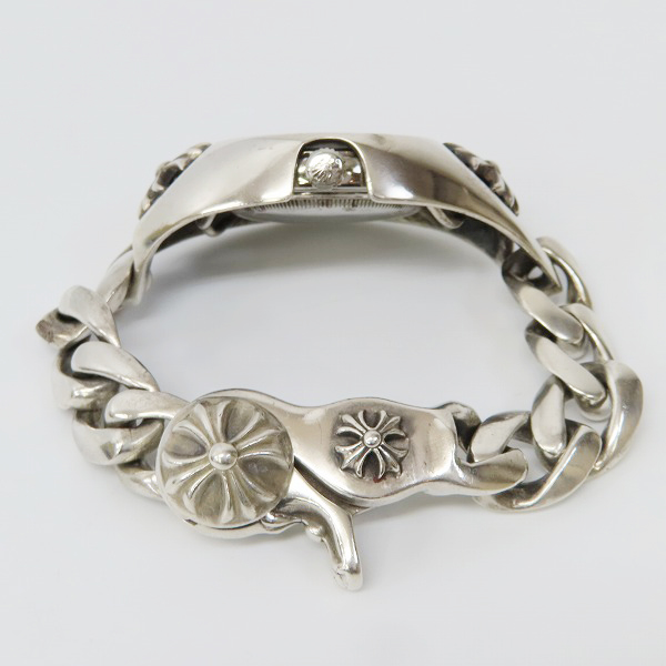 実際に弊社で買取させて頂いたCHROME HEARTS×ROLEX/クロムハーツ×ロレックス オイスターパーペチュアル クラシックリンク ウォッチケースの画像 4枚目