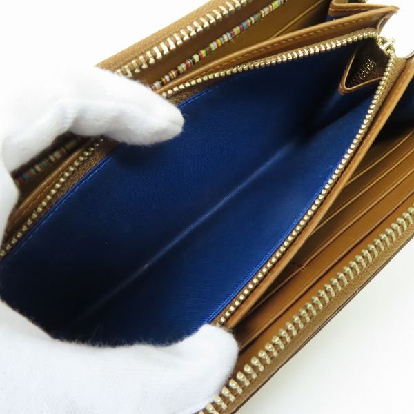 実際に弊社で買取させて頂いたPaulSmith/ポールスミス レザー ラウンドファスナー ウォレット/財布の画像 4枚目
