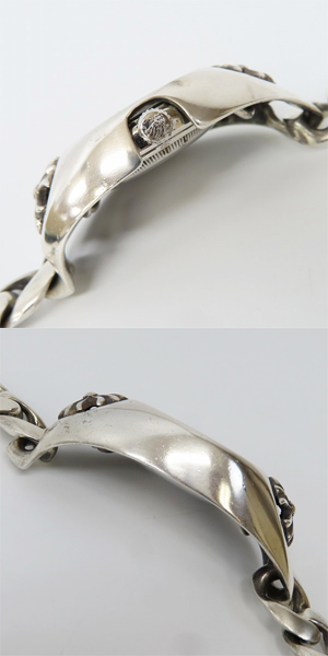 実際に弊社で買取させて頂いたCHROME HEARTS×ROLEX/クロムハーツ×ロレックス オイスターパーペチュアル クラシックリンク ウォッチケースの画像 3枚目