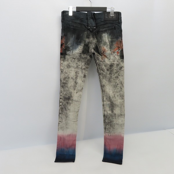 実際に弊社で買取させて頂いたLGB/ルグランブルー WILD MUSTANG/ST103-B2D グラデーション スリムデニムパンツ BB6978WM/27の画像 1枚目