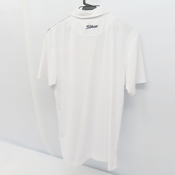 実際に弊社で買取させて頂いたTITLEIST/タイトリスト ストレッチ 千鳥プリント ゴルフ 半袖ポロシャツ TSMC1706/LLの画像 1枚目