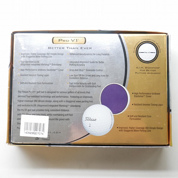 実際に弊社で買取させて頂いた(1)【未使用】Titleist/タイトリスト PRO V1 ゴルフボール 1ダースの画像 3枚目