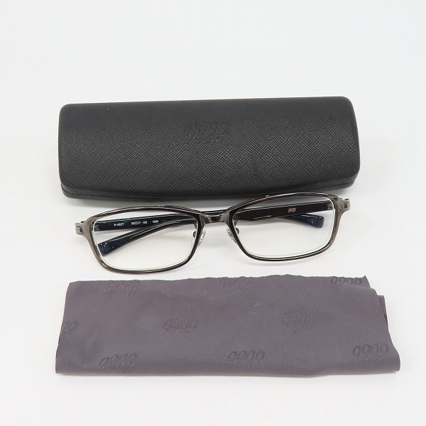 実際に弊社で買取させて頂いた999.9/フォーナインズ レンズ 度入り コンビネーション メガネフレーム/アイウェア S-822Tの画像 9枚目