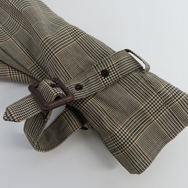 実際に弊社で買取させて頂いたPaulSmith/ポールスミス ガンクラブチェック柄 トレンチコート/Lの画像 9枚目