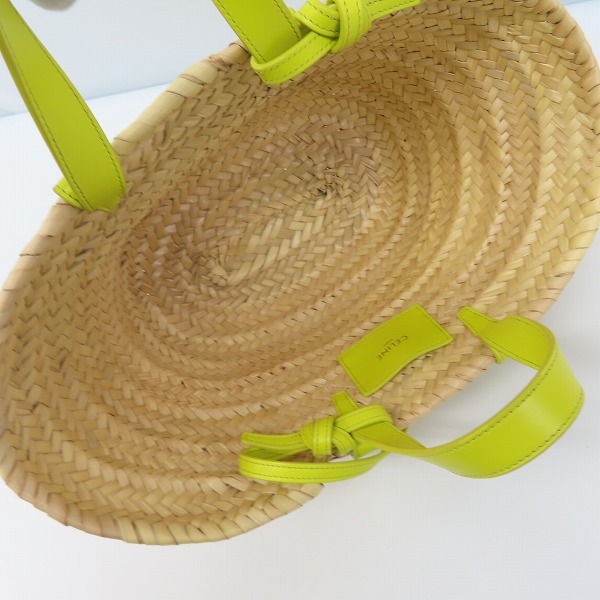 実際に弊社で買取させて頂いたCELINE/セリーヌ 22SS ティーン トリオンフ クラシックパニエ カゴバッグ アニス 194002CGG.11ANの画像 3枚目