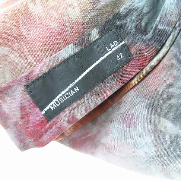 実際に弊社で買取させて頂いたLAD MUSICIAN/ラッドミュージシャン フラワー プリント ビッグシャツ/42の画像 2枚目