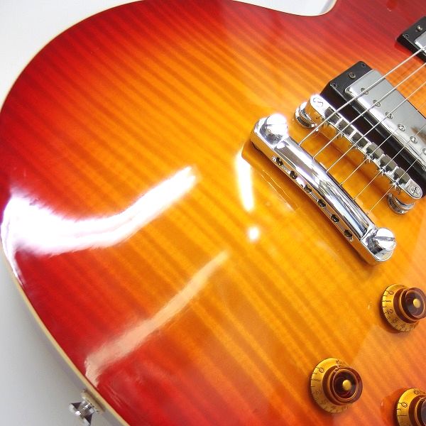 実際に弊社で買取させて頂いた★Epiphone/エピフォン Les Paul Standard/レスポールスタンダード チェリーサンバースト ソフトケース付 の画像 5枚目