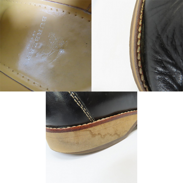 実際に弊社で買取させて頂いたBURBERRY/バーバリー レザーシューズ/24.5の画像 6枚目