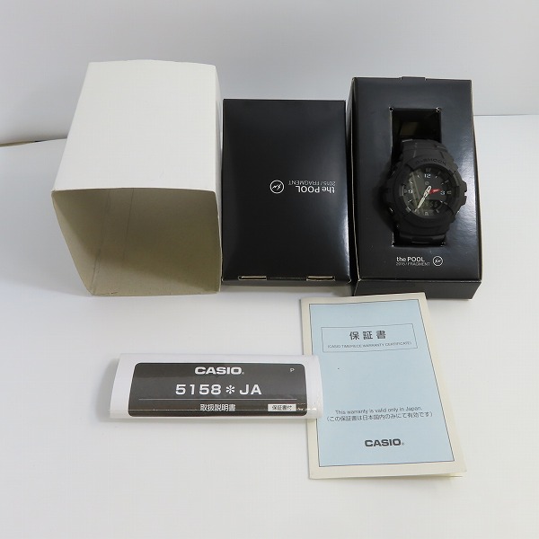 実際に弊社で買取させて頂いたG-SHOCK×the pool aoyama×Fragment Design/G-ショック×ザ プール青山×フラグメントデザイン 腕時計 ブラック G-100-1BJFの画像 6枚目