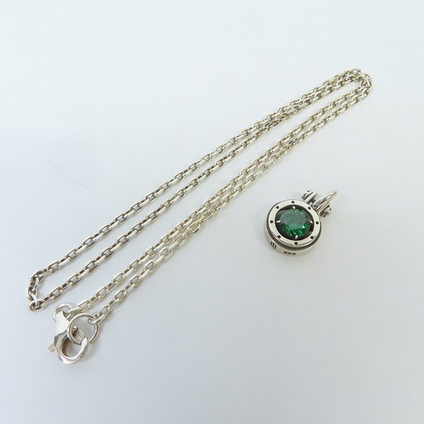 実際に弊社で買取させて頂いたDr MONROE/ドクターモンロー ストーンホイール ペンダント グリーンストーンの画像 8枚目