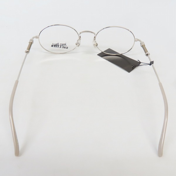 実際に弊社で買取させて頂いたJean Paul GAULTIER/ジャンポールゴルチエ メガネフレーム シルバー 55-6101の画像 3枚目