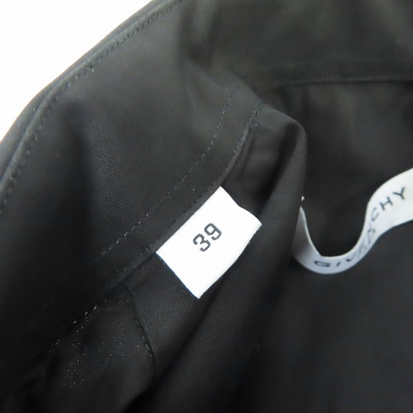 実際に弊社で買取させて頂いた【未使用】GIVENCHY/ジバンシィ 16SS 襟フェイクジップ装飾 スリムフィット長袖シャツ 16S 6006 300/39の画像 5枚目