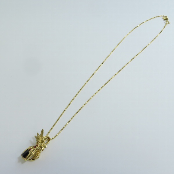 実際に弊社で買取させて頂いたBloodyMary/ブラッディマリー K18 グロウペンダント w/オニキスの画像 8枚目