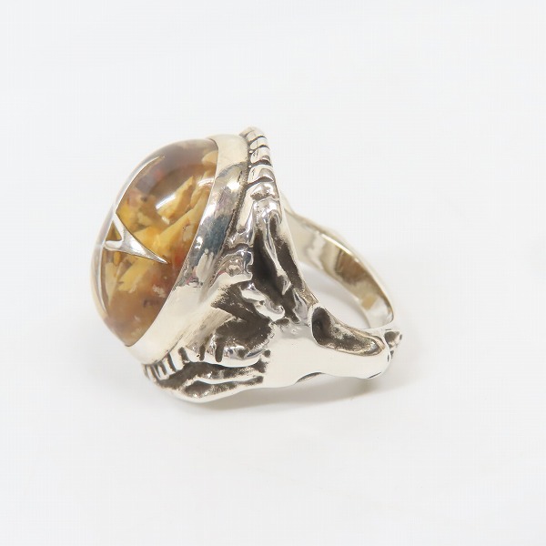 実際に弊社で買取させて頂いたALEX STREETER/アレックスストリーター エンジェルハートリング SPストーン クラックストーン/19号の画像 2枚目