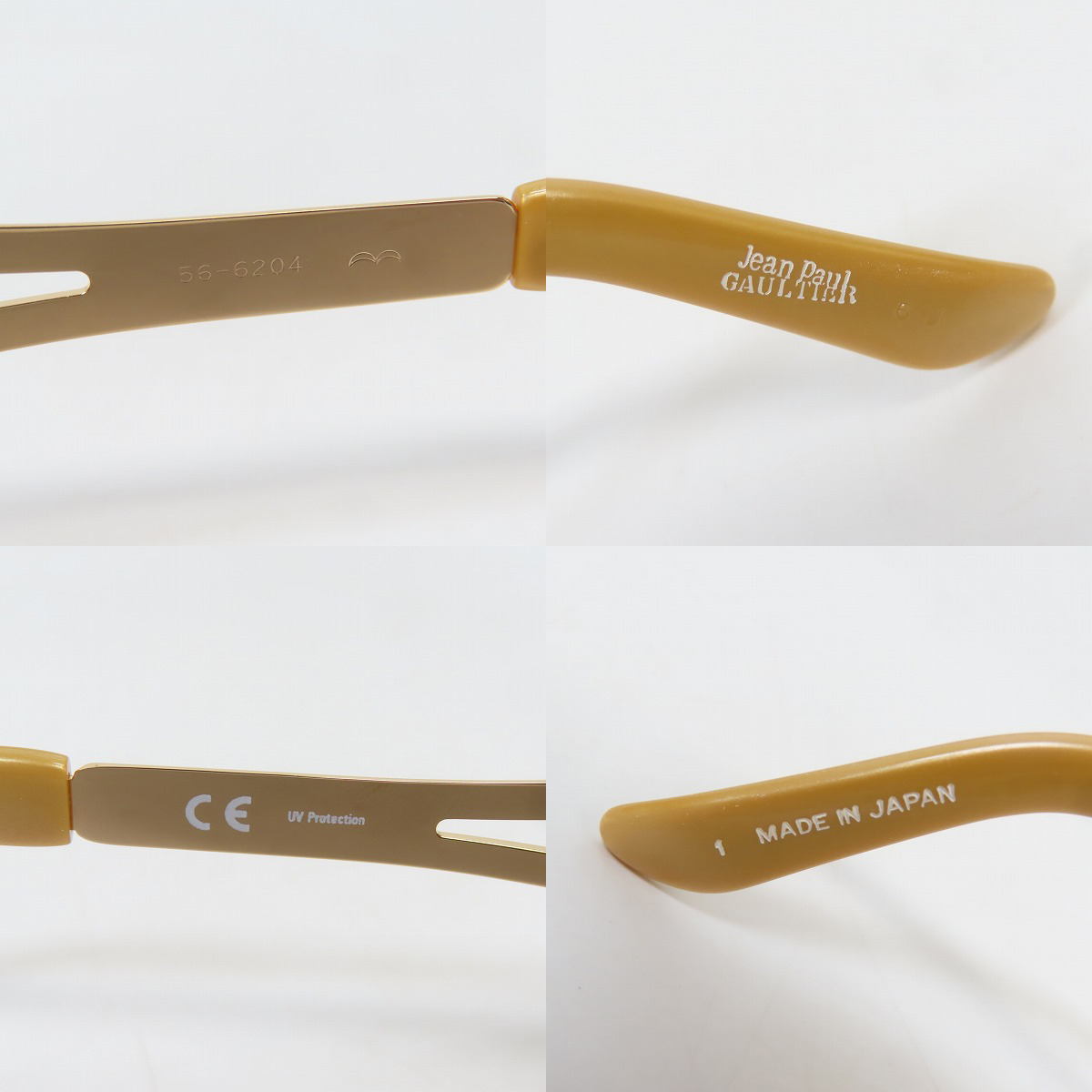 実際に弊社で買取させて頂いたJean Paul GAULTIER/ジャンポールゴルチエ 風防 サングラス 56-6204の画像 6枚目