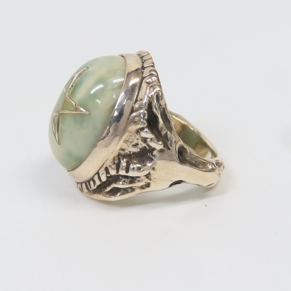 実際に弊社で買取させて頂いたALEX STREETER/アレックスストリーター エンジェルハートリング JADE 翡翠/ヒスイ/18.5号の画像 2枚目