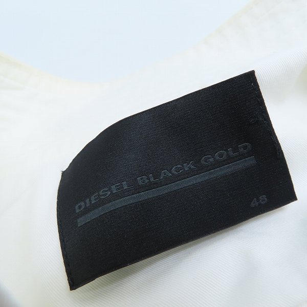 実際に弊社で買取させて頂いたDIESEL BLACK GOLD/ディーゼルブラックゴールド SKIPPOL SHIRT ジップシャツジャケット 48の画像 2枚目