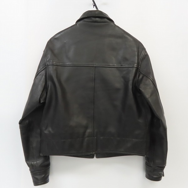 実際に弊社で買取させて頂いたPaul Smith London/ポールスミス 牛革 レザー ジャケット/シングルライダース 487335 26DL/Mの画像 1枚目
