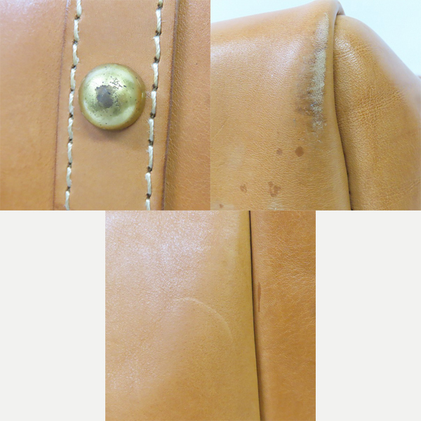 実際に弊社で買取させて頂いたHERZ/ヘルツ バケツ型 レザートートバッグ T-70の画像 8枚目