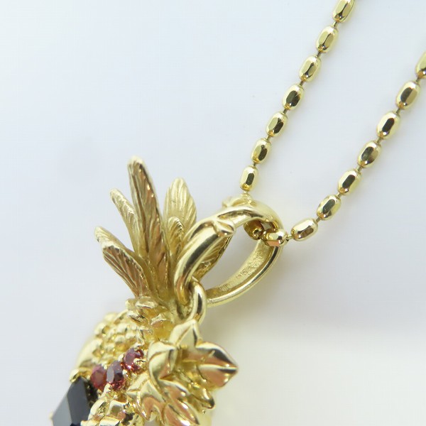 実際に弊社で買取させて頂いたBloodyMary/ブラッディマリー K18 グロウペンダント w/オニキスの画像 7枚目